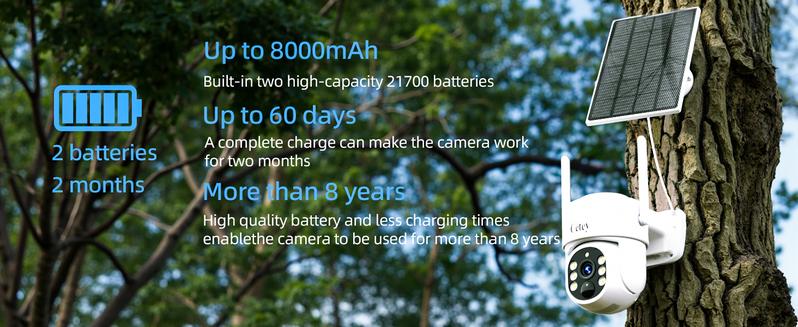 4G LTE Cellular Solar Surveillance Security Camera – 2K HD Video 360° View, No WiFi, No Power Cord Required, Remote APP Controlled, WaterProof, Motion Activated, Night Vision, 4G Data Card Included (Data refill is required for Unlimited 4G data usage)