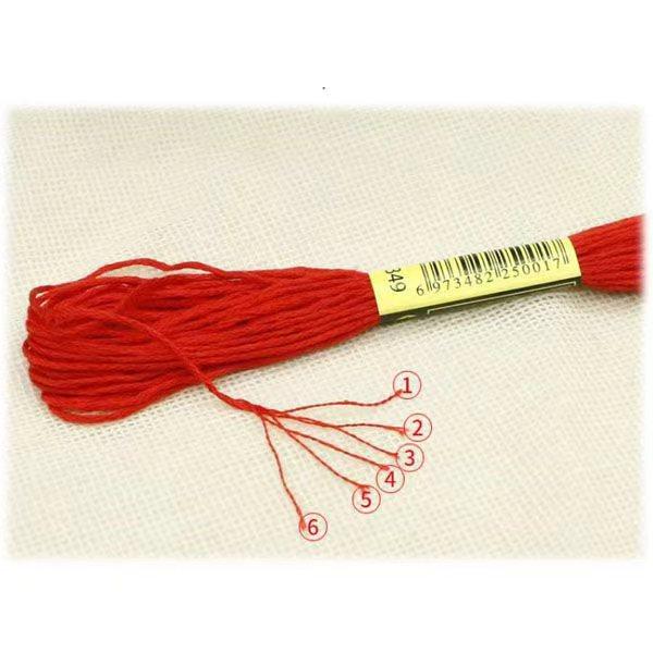Cross Stitch Embroidery Thread Set, 447 Colors Cross Stitch Floss, 100% Polyester Cotton Blend, Ideal for DIY Crafts & Sewing Projects