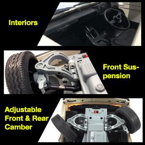 High Speed 1/10 RC Pickup Truck, Drift & Climbing Off-Road Car with LED Lights, 2.4GHz Remote Control Toy