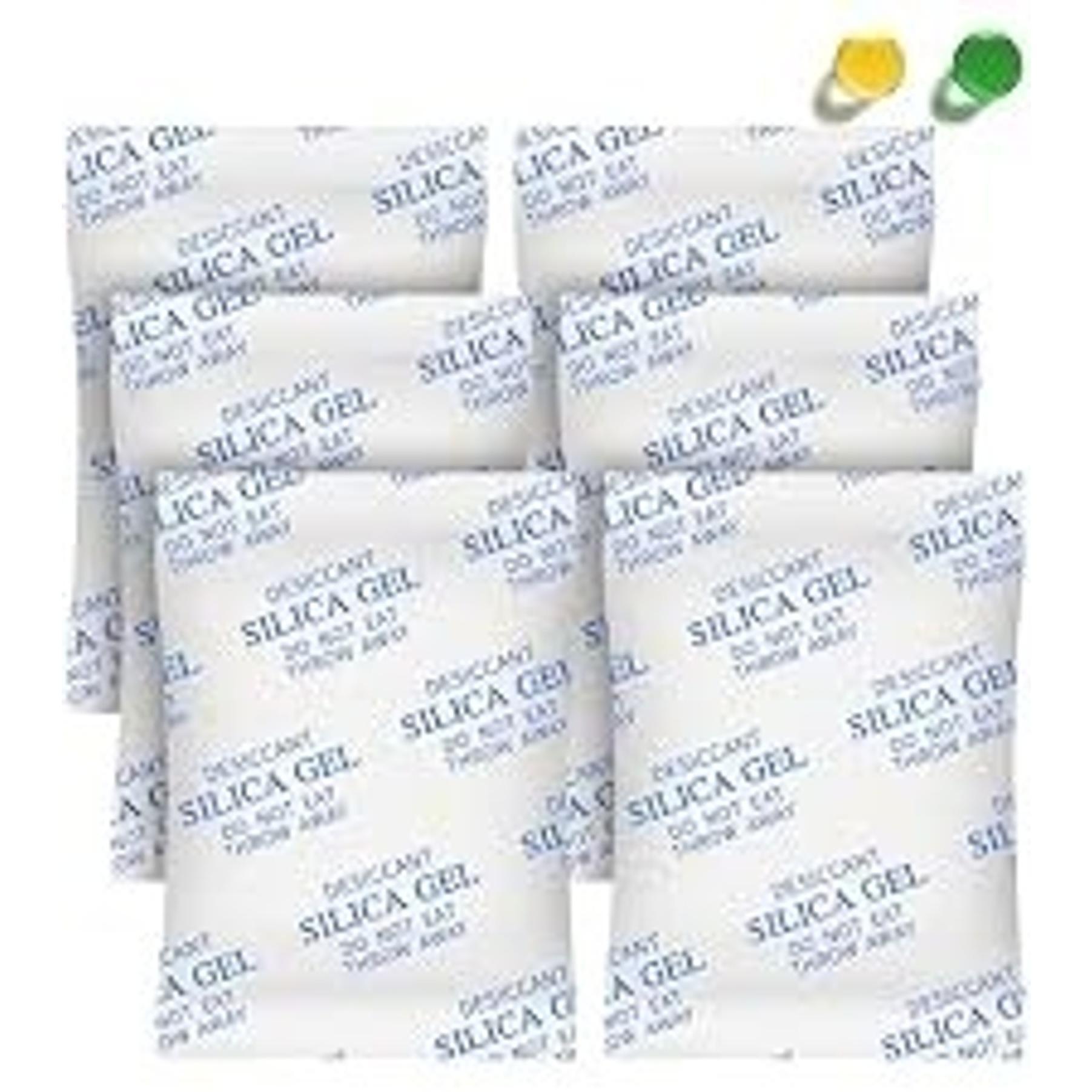 75 Packs 20 Gram Silica Gel Desiccant Packets with Color Indicating - Food Grade Moisture Absorber for Foods, Electronics, Jewelry & Storage, SafeGift