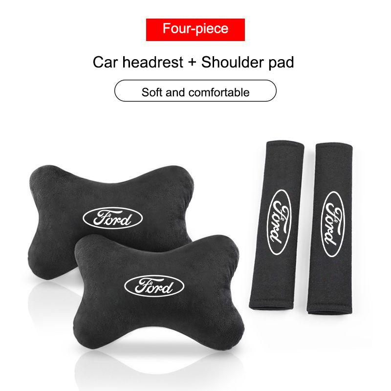 Car Headrest Neck Pillow Brace, Head Support Neck Rest, Car Shoulder Pad, Auto Seat Head Neck Rest Cushion, for Ford Ranger S-Max Focus Galaxy