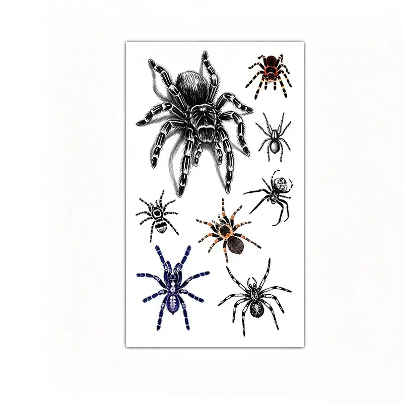 Halloween Tattoo Stickers for Face and Arm, Perfect for Party Makeup and Temporary Body Art, Ideal for Halloween Celebrations