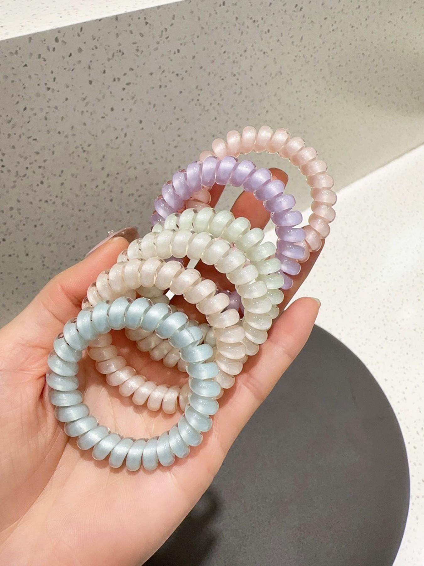 18 Pcs Cute Hair Ties for Women, High Elasticity Durable Ponytail Holders, Simple New Design All-Season Headwear Accessories