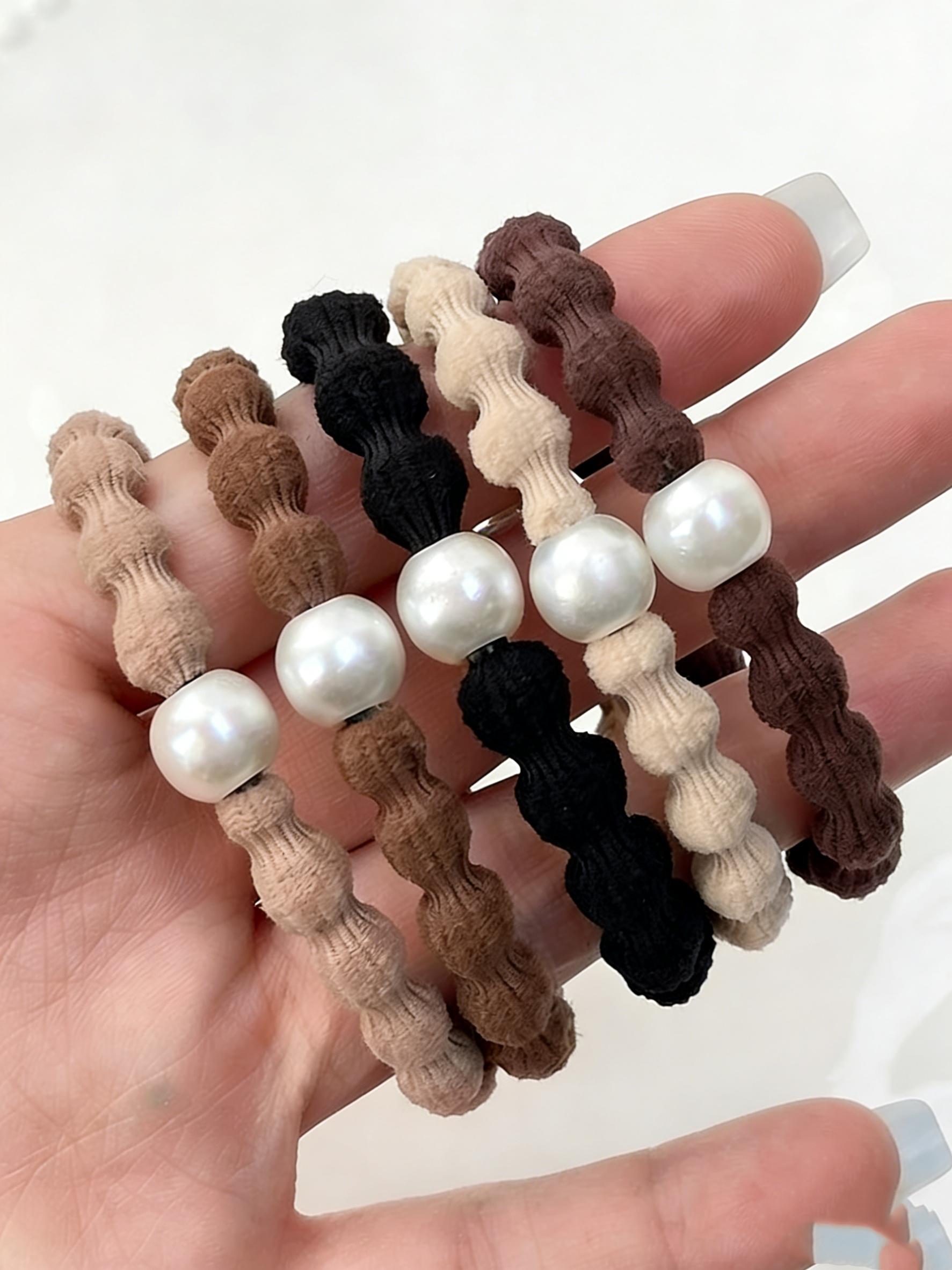 10 Pcs Solid Color Hair Ties for Women, High Elasticity Durable Rubber Bands, Simple New Design, Versatile Headwear Accessories