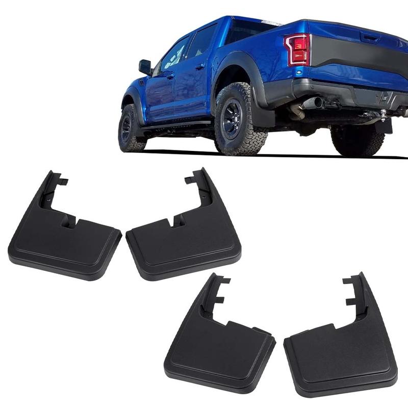 CROSSDESIGN Fit For 2015-2018 Ford F-150 Front&Rear Molded Splash Guards Mud Flaps Mudguard