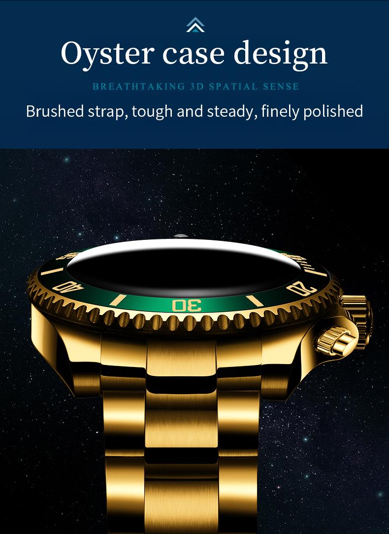 【dealsforyoudays】Veadons Men's Luxury Dress Watch, Green Dial, 40mm Stainless Steel Strap, Rotating Quartz Analog, Waterproof Luminous Large Dial Boss Wristwatch summer business 【dealsforyoudays】Veadons Men's Luxury Dress Watch, Green Dial, 40mm Stainless Steel Strap, Rotating Quartz Analog, Waterproof Luminous Large Dial Boss Wristwatch summer business