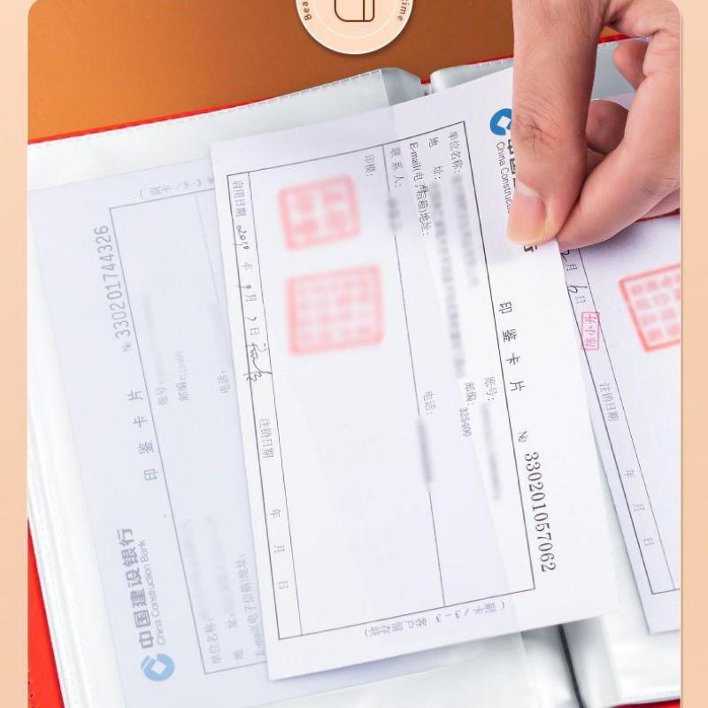 Bill Organizer Book, Bank Deposit Ledger, Financial Management Tool, Secure and Organized Accounting and Archive Management