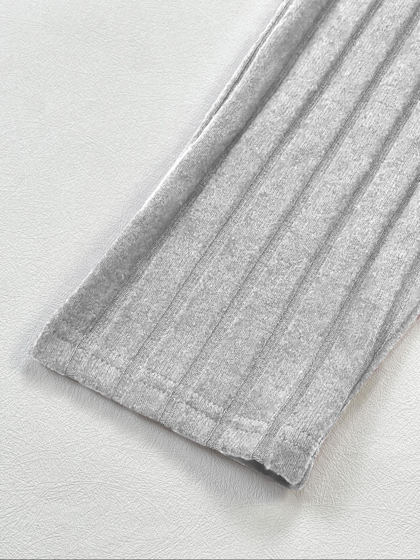 Plus Size Women's V Neck Knit Top, Sexy Ultra Soft Elastic Lightweight Fabric, Elegant Casual Fashion for Spring & Fall Seasons