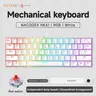 AJAZZ NK61 Compact Mechanical Keyboard with Red Switches, Mixed Light/RGB, Gaming Mechanical Keyboard for 61-Key Office Use, Suitable for Gaming and Office, Mechanical Pc Keyboard