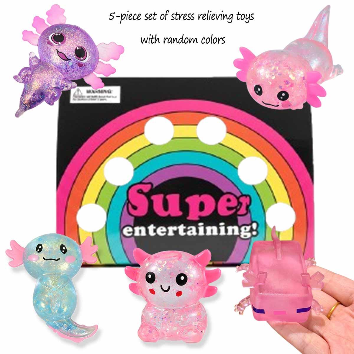 5-piece set - Unique maltose series, soft series, pressure resistant kneading, slow rebound kneading, pressure reducing squeezing, suitable for home, school, parties, events, and gifting to family and friends