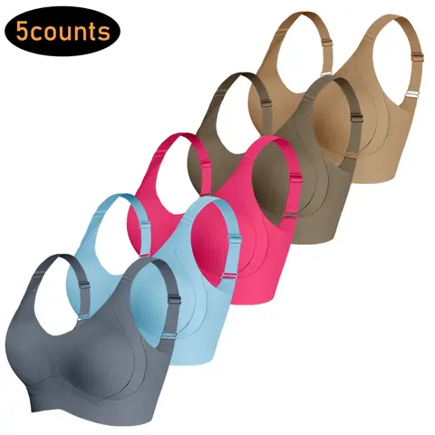 Multi-Pack Invisible Push-Up Workout Sports Bras, Daily Wear, Home & Commute, Comfortable Fit, Ideal for All-Day Use, Perfect for Active Lifestyles