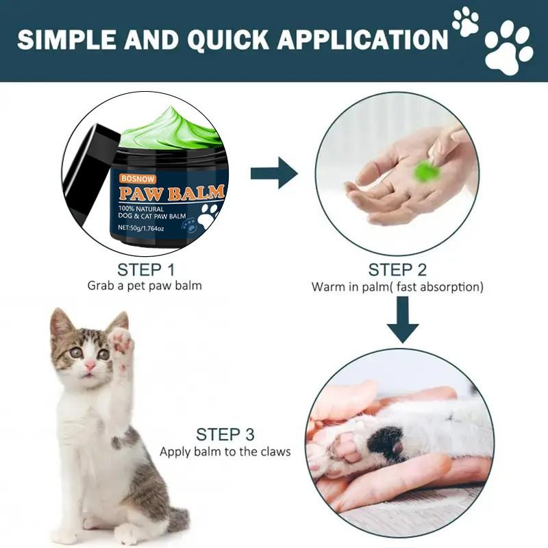 Blue Box Pet Paw Balm with Coconut Oil, Deep Long-Lasting Moisture, Lickable, Smooths Rough Paws, Daily Care for Cats and Dogs, Daily Canine Wellness