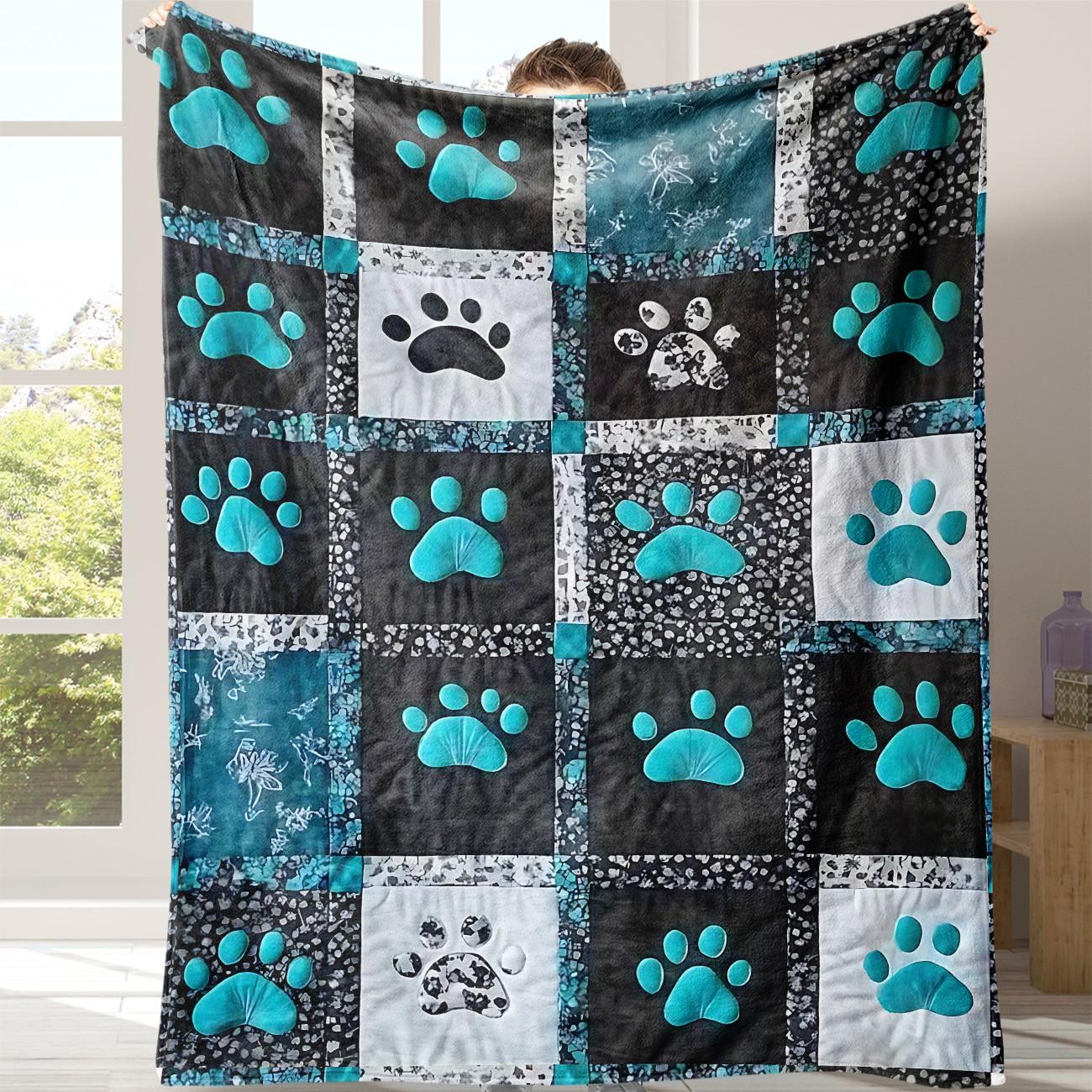 Soft Flannel Blanket for Dogs, Novelty Pet Accessory, Perfect for Naps at Home, Office, School, Travel, Gift Idea