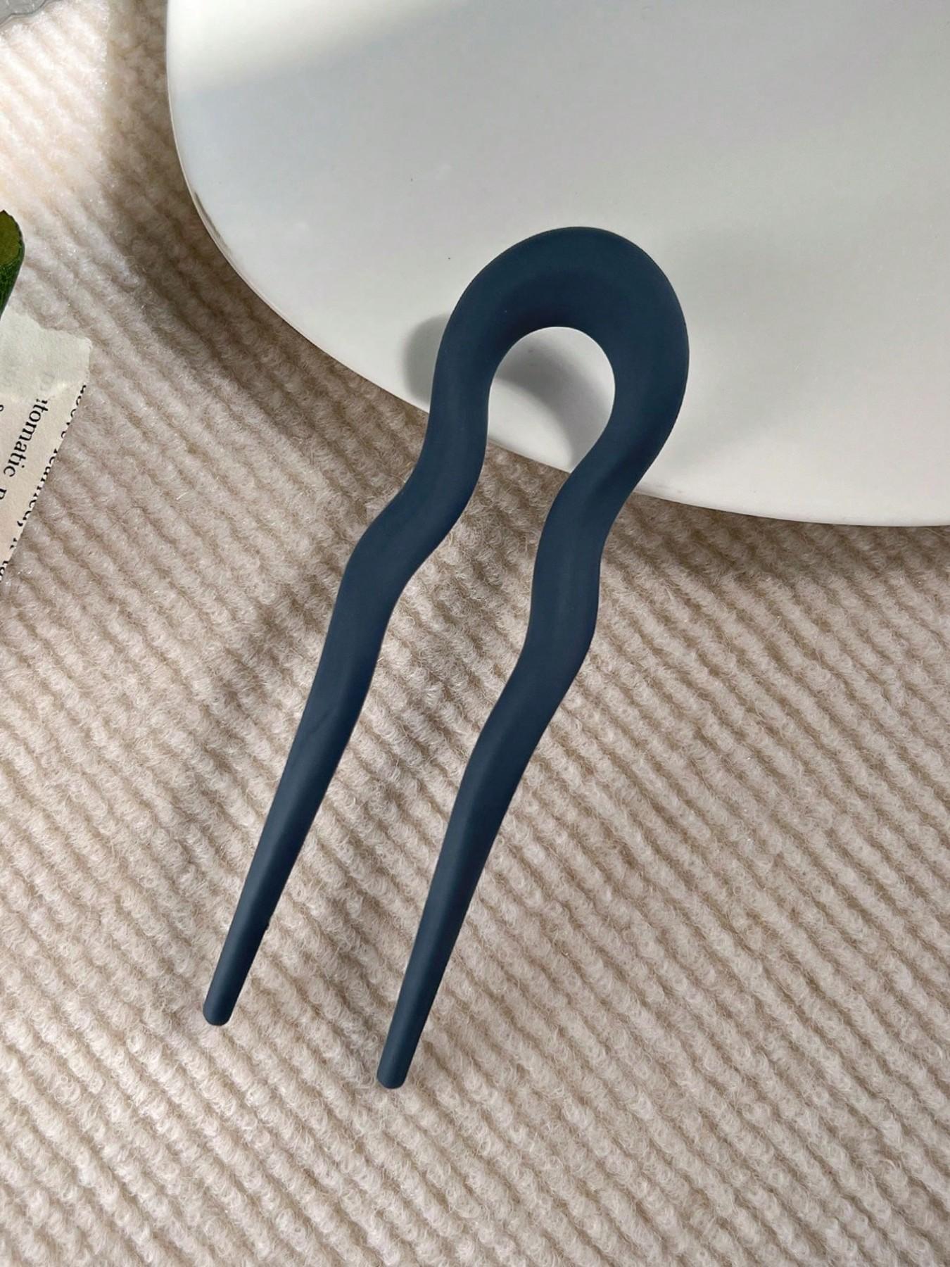 French Twist Spin Hair Forks, U-Shaped Hair Clips, Suitable For Spiral Buns, Tortoiseshell, Fashionable Flexible & Durable Women Hair Accessories