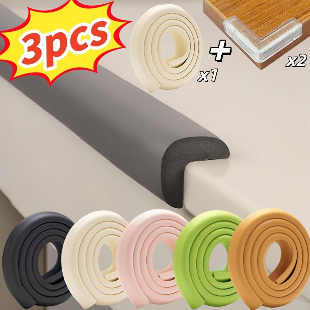3pcs 78.74inch Anti-Collision Safety Protection Set, Table Corner Bumpers, Bedside Wall Corner Anti-Collision Soft Pads, Drop-Proof and Anti-Collision Safety Protection, Suitable for Living Rooms, Bedrooms, Christmas, Halloween, Parties, and Other