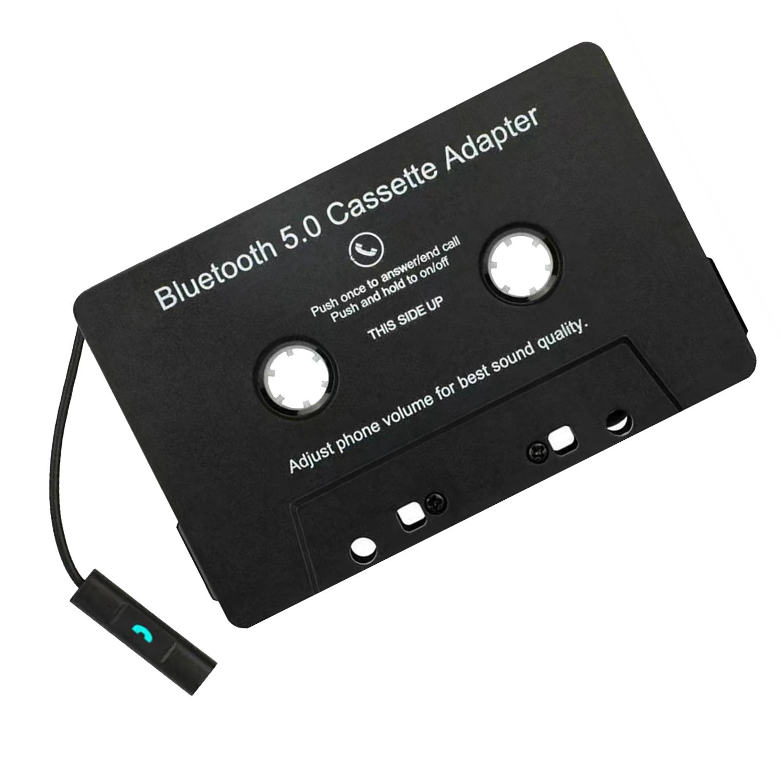 Bluetooth 5.0 Rechargeable Wireless Car Cassette Player, Electronic Radio Device, Handsfree MP3 Audio Stereo with Phonebook Compatibility for iPhone