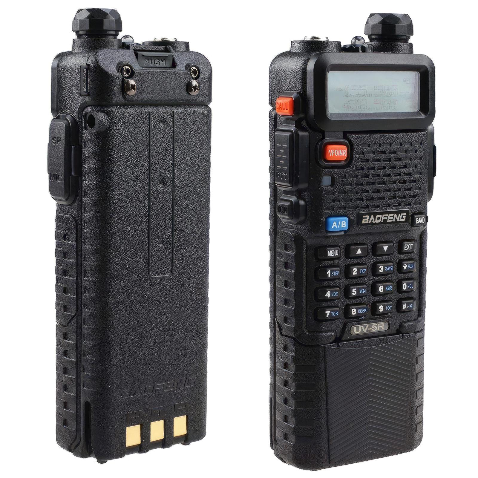 Baofeng Radio UV-5R Ham Radio Long Range, Rechargeable Two Way Radio with 3800mAh Extended Battery, Handheld Walkie Talkies Radio Outdoor Essentials