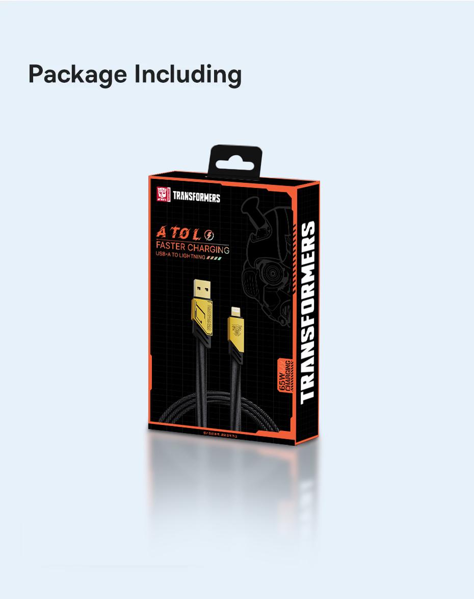 Transformers TF-A10 For iOS Data Cable Maximum Support 6A Current Output Cell Phone Fast Charging Cable