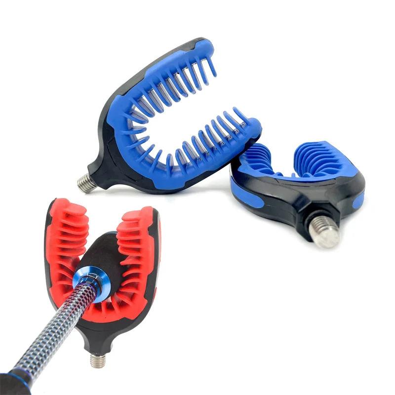 1pc Fishing Rod Holder Rest For Holder Head Thread Prevent Slipping Fishing Tackle Gripper Rest Gripper Rod