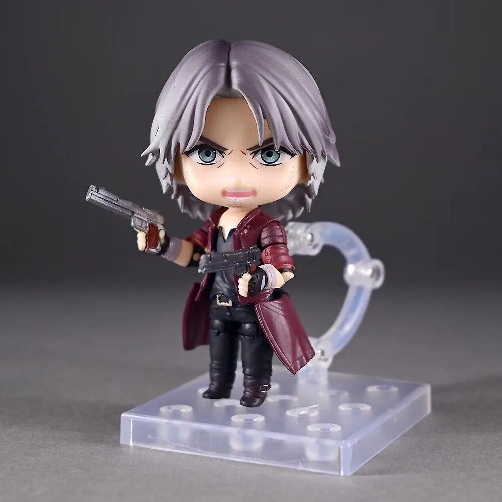 Q Version Nendoroid 1233# Dante Figure Devil Series Movable Face-Changing Doll Collectible Model Desktop Gifts For Anime Lovers