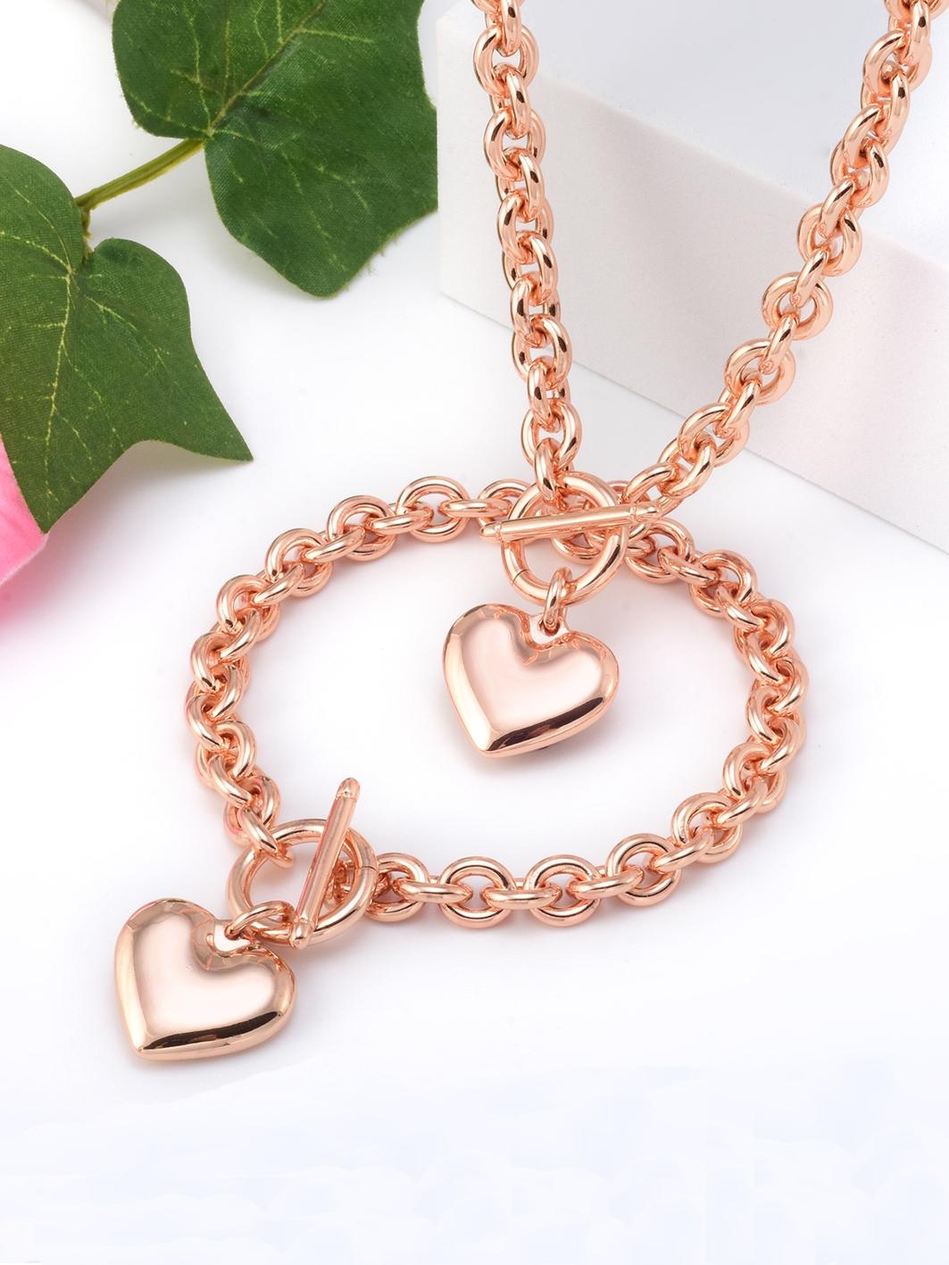 Rose gold/gold/silver new fashionable stainless steel Cuban necklace bracelet set, waterproof, rust proof, anti allergic, daily street hip-hop style jewelry, romantic love gift necklace, birthday holiday Valentine's Day gift