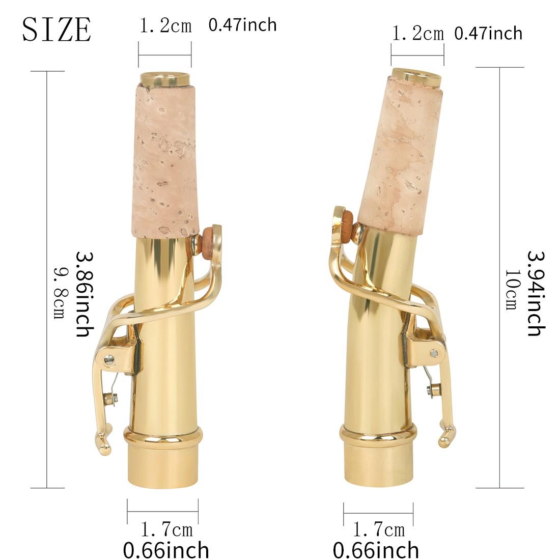 Hk-Lade High-Quality Hk-3 Alto Saxophone Mouthpiece + Cork, Premium Musical Instrument Accessory, Durable Paper Box Packaging