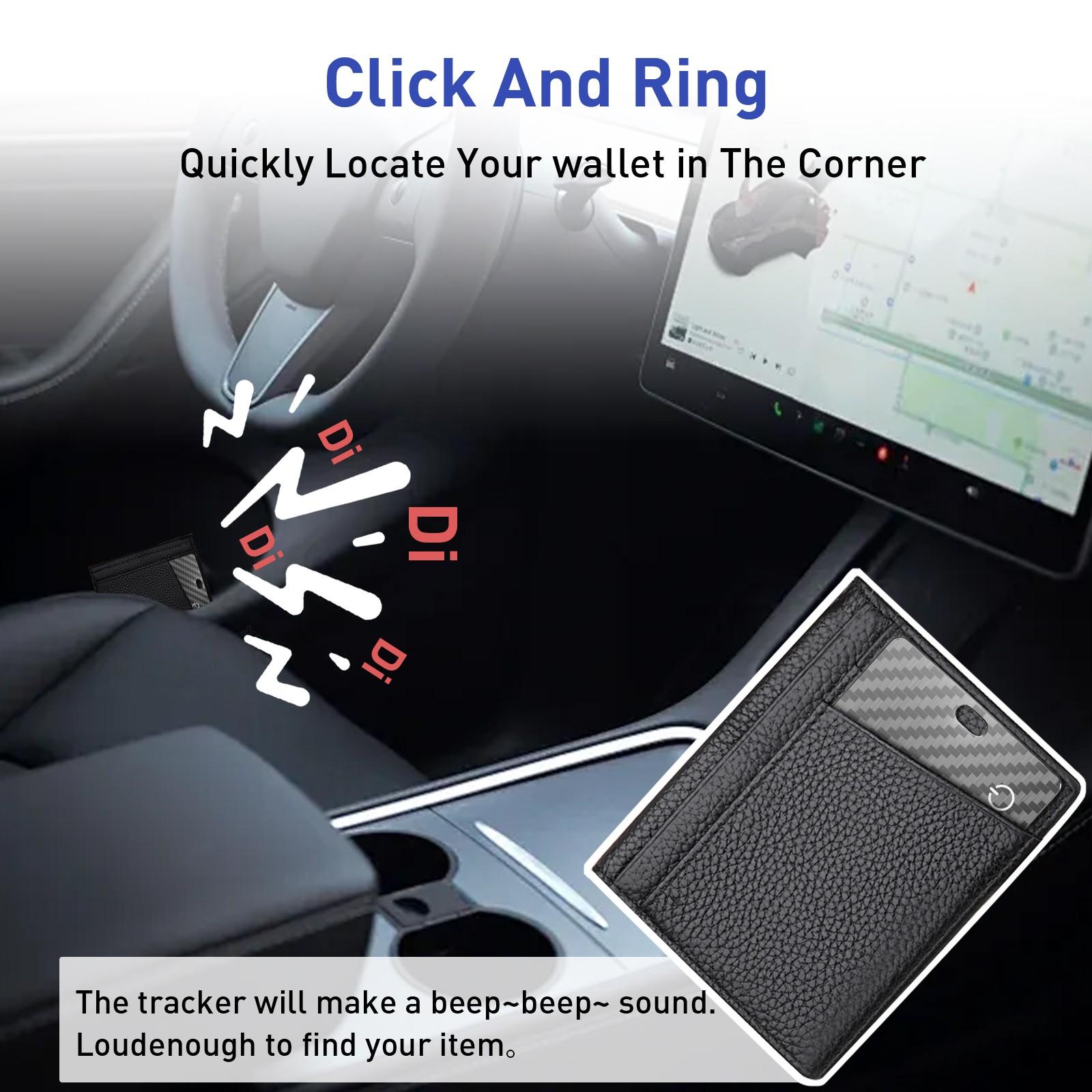 1PC Ultra-Thin Tracking Card for Luggage Tags, Passports, Phones, Wireless Charging Wallet Locator, Compatible with Apple & Android Global Tracking