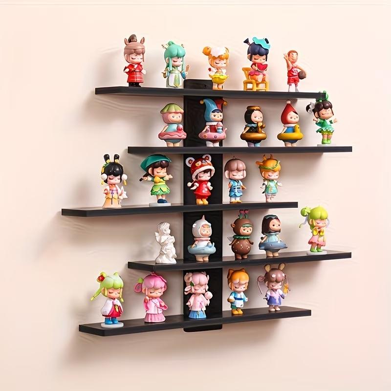 5-Tier Wall-Mounted Floating Shelf, Anime Figure Display Rack, Suitable for Dolls, Plants, Statues, Bedroom, Living Room, Study, Kids' Room 5-Tier Wall-Mounted Floating Shelf, Anime Figure Display Rack, Suitable for Dolls, Plants, Statues, Bedroom, Living Room, Study, Kids' Room