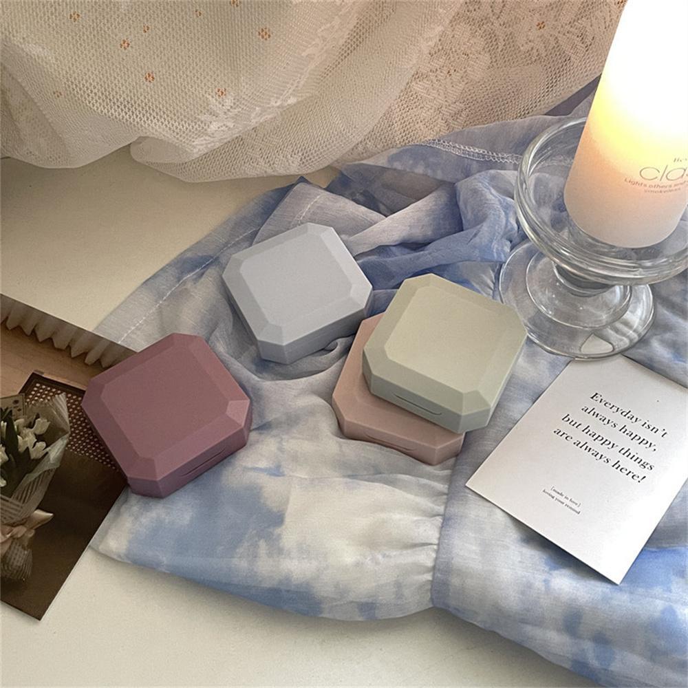 Contact Lenses Box Plastic Portable Contact Lens Case Travel Kit Holder Portable Candy Color Contact Lenses For Fashion Daily