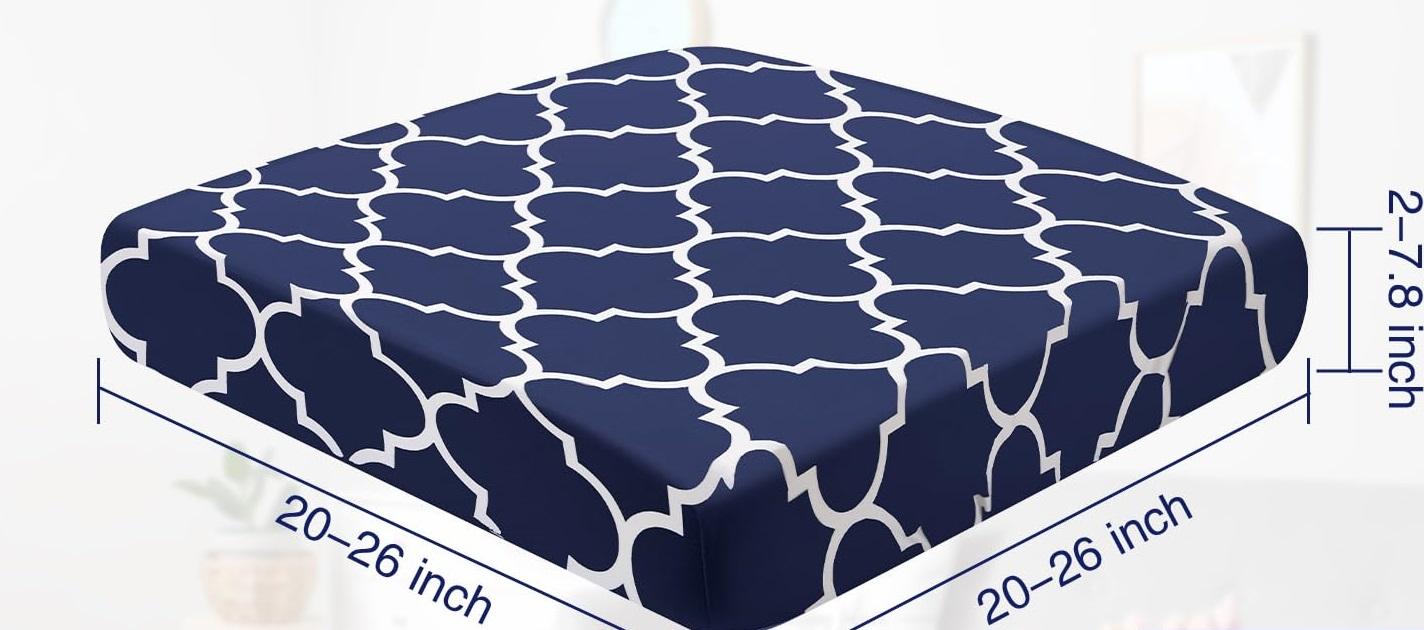 Easter Waterproof Patio Cushion Covers for Outdoor Patio Furniture & Indoor Sofa Cushions, 12/8/4Pcs, Elastic Pet-Friendly Sofa Cover Sofa Slipcover Couch Covers Anti-Slip Sofa Protector Sofa Seat Cover Replacement Sets for Spring Summer Patio Decor