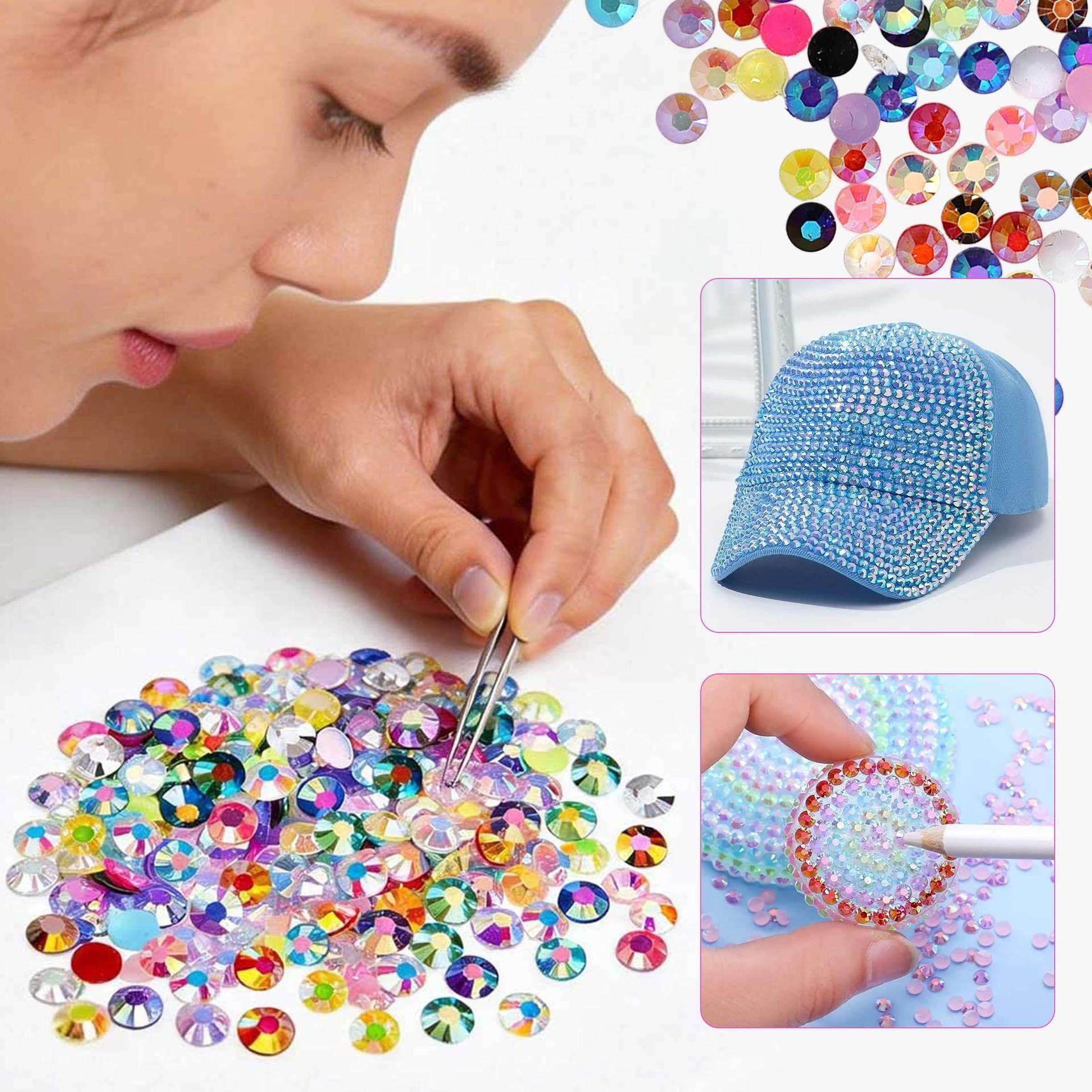 10000 Jelly Rhinestones, 24 Colors Ab Resin Drills, Nail Art Phone Case DIY Craft Accessories, Fashion Jewelry Shoe Bag Decorations