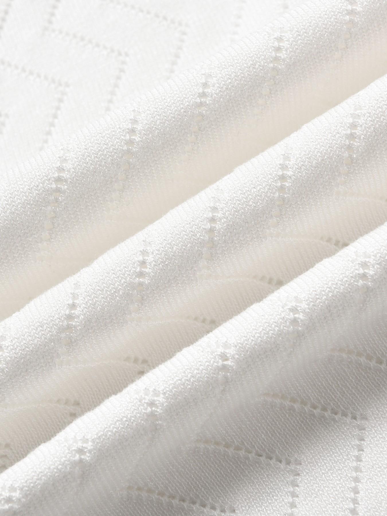 Men's New Spring Summer Casual Knitwear, Solid Color Polo Neck Striped Short Sleeve Sweater, Slim-Fitting Button Closure