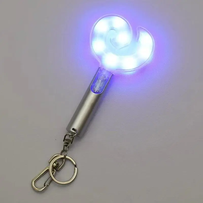 2nd Generation light stick Keychain music concert light fluorescent light stick Lamp Keyring fans Gift