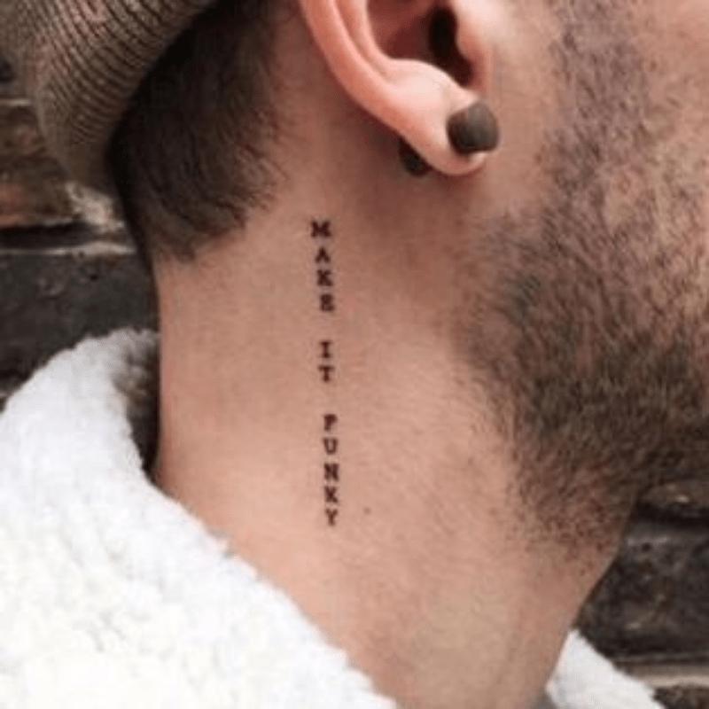 English Letter Temporary Tattoo Sticker, 56pcs Waterproof Long Lasting Fake Tattoo Sticker for Leg & Neck & Hand, Body Art Decoration for Men & Women, Sticker Tattoos