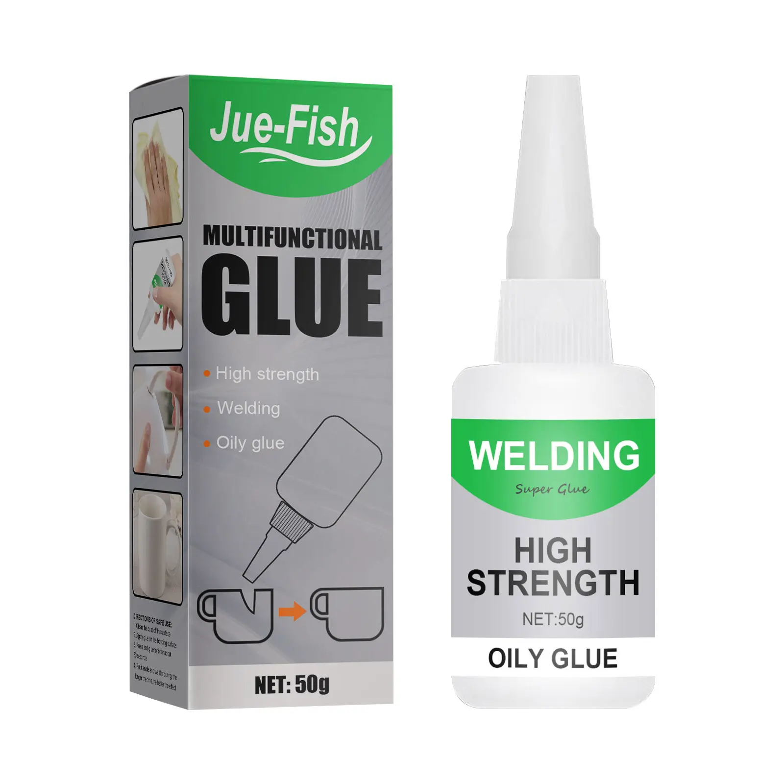 50g Multi-Purpose Ceramic Waterproof Transparent Quick-Drying Glue - Universal Adhesive for Glass, Wood, Home Supplies, Household Items with Pure Microfiber Cloth for Deep Nano Cleaning (Pine, Shuffleboard, Sonic, Pedialyte Removal)