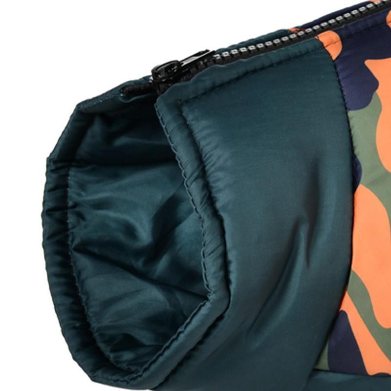 Pet Warm Thick Clothing, Stand Collar Pet Jacket, Easy-On Back Zipper, Dual D-Ring Harness, Loose Fit, Multiple Colors, Small Dogs Cats
