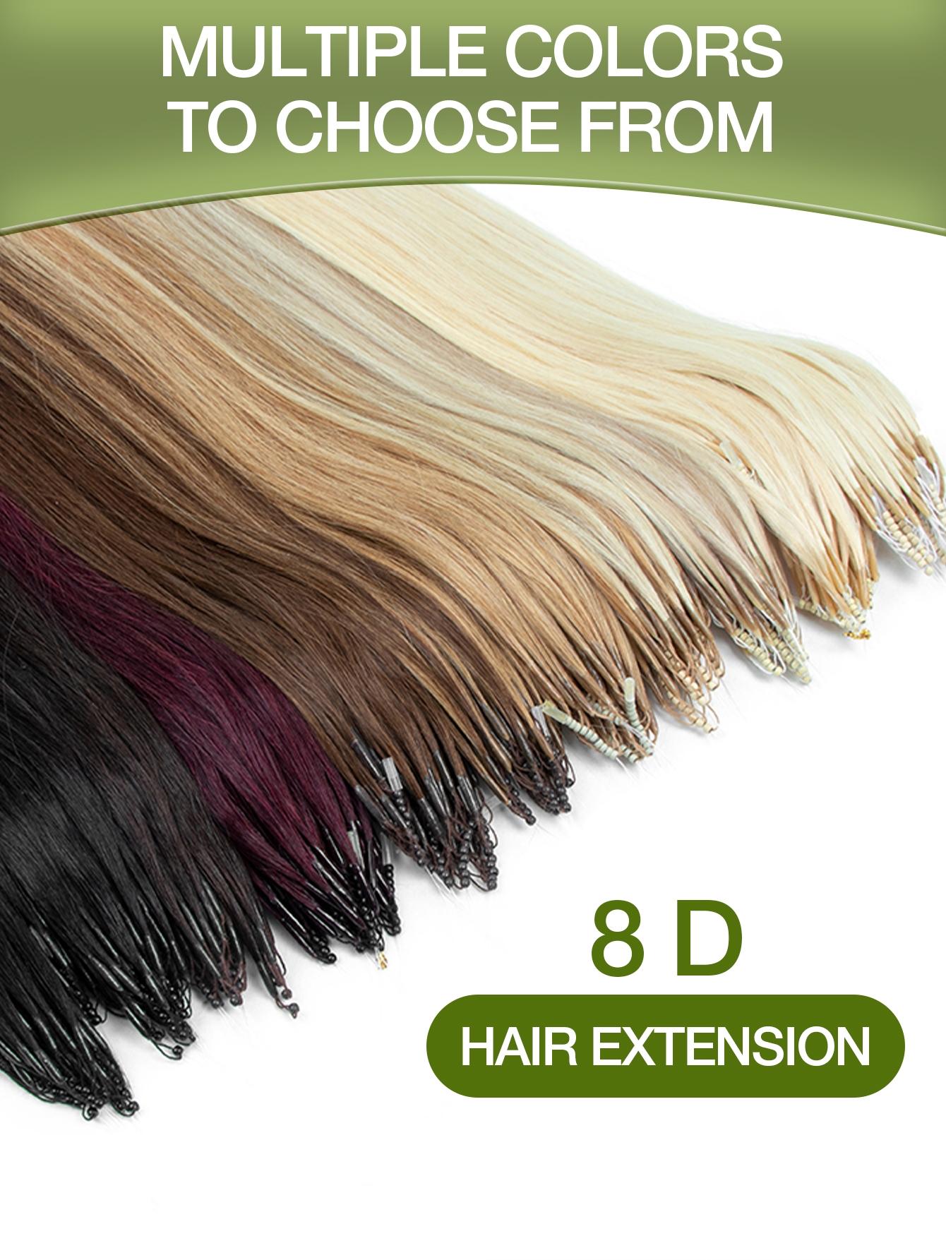 8D Nano Beads Hair Extensions, Micro Loop Human Hair Extensions, Invisible No Trace Micro Link Human,Micro Bead Hair Extensions Straight Human Hair,Invisible Mini Silicon Beads Easy to Install,Seamless, Natural Straight Hair,Perfect for Long Hair Lengthen