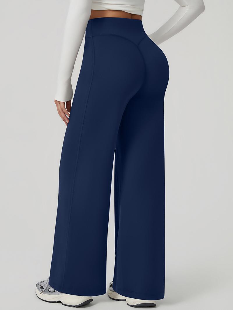 Women's High-Waisted Wide-Leg Pants, Casual Chic Trousers, Comfortable Loose-Fitting Design, Soft Breathable Fabric, Perfect for Daily Wear & Sports