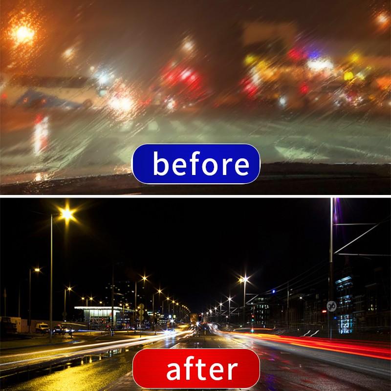 Jstree Car Glass Oil Film Cleaner with Brush Head, Removes Oil Films Effectively, 100ML Liquid Solution for Auto Maintenance