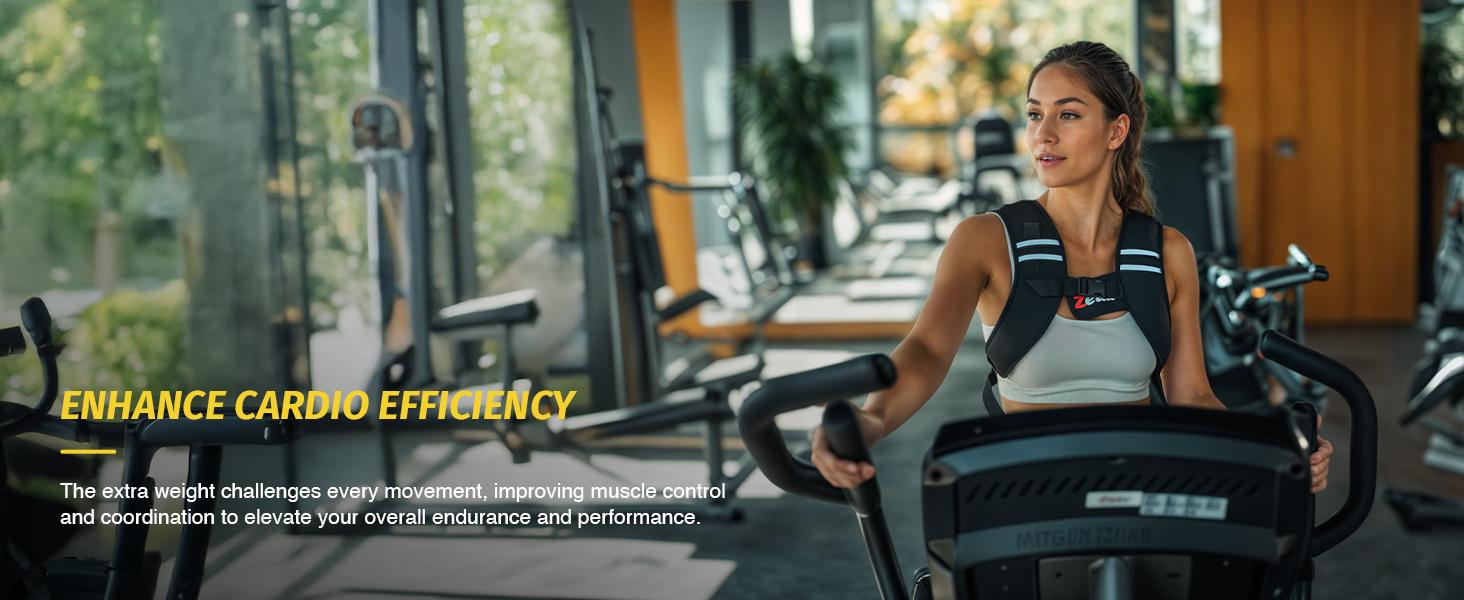 【SpringStatements】ZELUS Weighted Vests, 5/10/15lbs Z-Fit Weighted Vest with Z-fit Washable Fabric&Reflective Stripes & Adjustable Straps for Men & Women: Motivational Walking, Running, Weight Training, Rucking, Jogging | Fitness Challenge