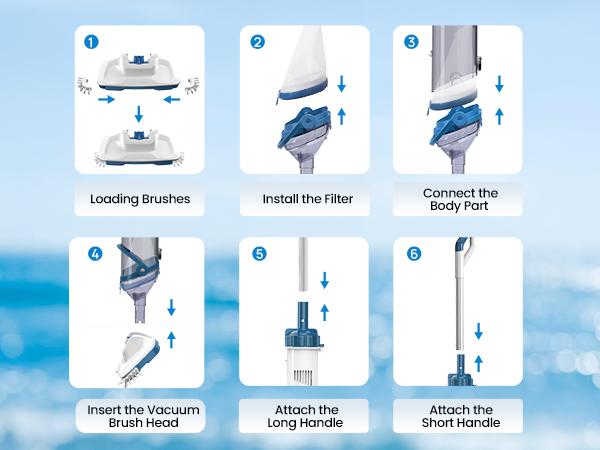 【10-OFF!!!】Ehulk Pro Cordless Pool Vacuum- 18.5 GPM Powerful Suction, 70min Runtime & 13.4" Wide Head, XL Capacity Handheld Rechargeable Pool Cleaner for Inground/Above Ground Pools with Telescopic Pole (Blue)