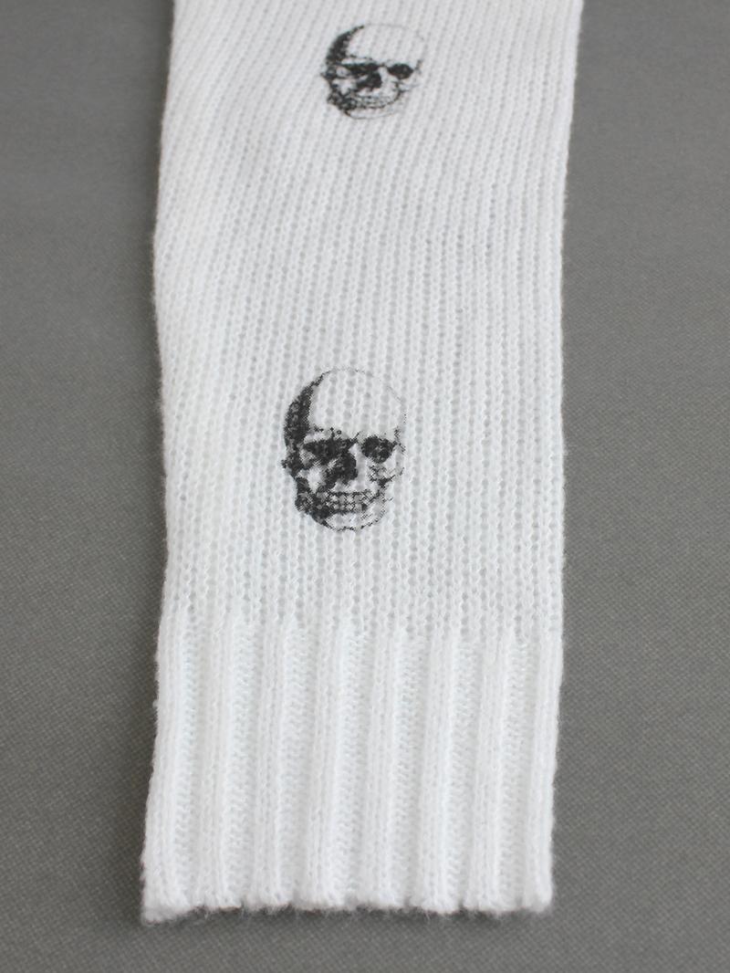 Women's Skull Print Round Neck Sweater, Casual Long Sleeve Crew Neck Jumper for Spring & Fall, Fashion Women's Knitwear for Daily Wear