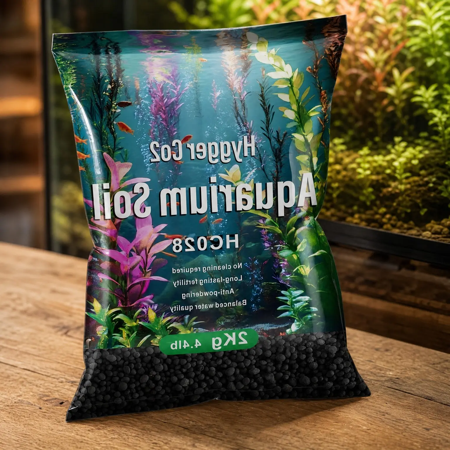 Upgraded Aquarium Plant Soil Substrate for Fish Tank Aquascaping, Ideal for Plants and Shrimps, No Need to Wash (4.4 Pounds)Gift
