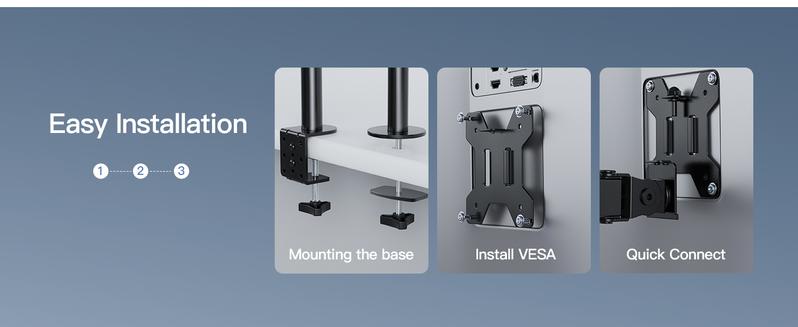 HUANUO Single Monitor Stand Desk Mount, Extra Tall 39 Inch Fully Adjustable Stand Computer Mount for 13-32 In Screen, Ultra Wide Screen to 38In, Monitor Arm Holds up to 22lbs with C Clamp/Grommet Base#TikTokShopBlackFriday