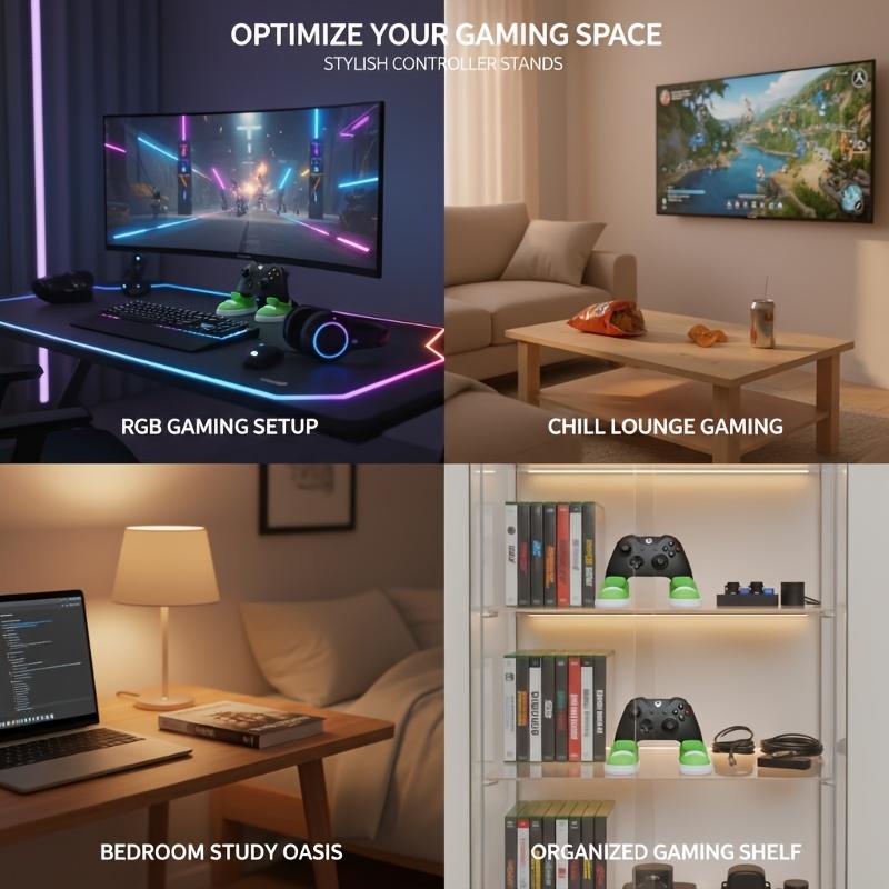 Game Controller Fun Stand - Colorful Shoe-Shaped Holder, Suitable for PS4, PS5, Xbox Controllers, Perfect Gift for Gamers on Birthdays, Christmas,, Game Controller Holder, Game Controller Stand, Gaming Accessorie handheld console