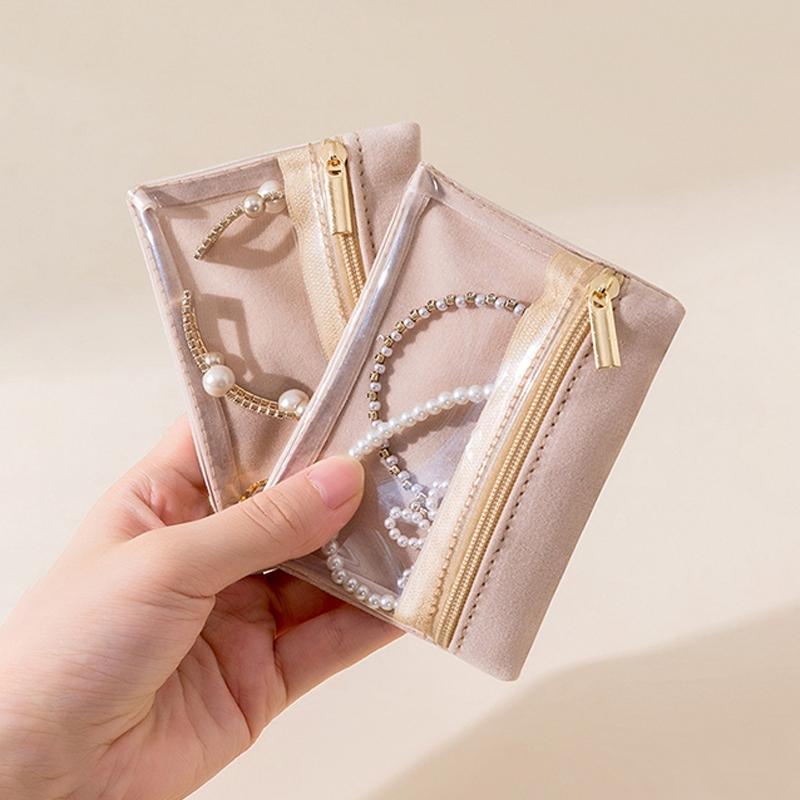 Portable Jewelry Storage Bag, Jewelry Organizer, Jewelry Box, Travel Jewelry Storage Bag, Home Organizer for Earrings, Necklace, Ring, Bracelet, Accessories Box, Multi Compartment Design