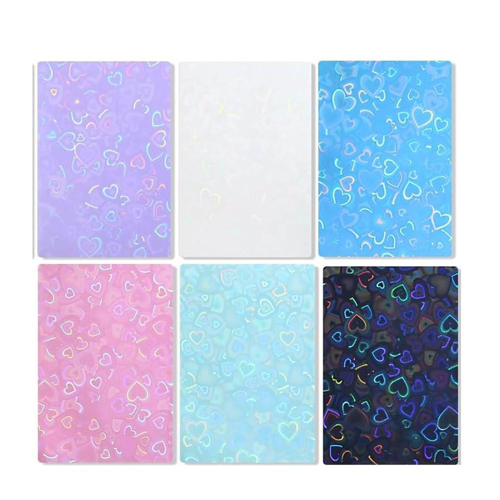 50Pcs 61x91mm Card Sleeves – Card Sleeve Protectors Premium Clear Love style PVC Fits YGO/Photocard/Sports Cards, Small Size Trading Card Holder, Durable & Scratch-Resistant, Perfect Gift Set for Collectors