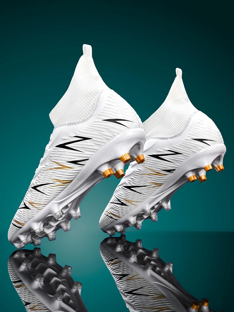 Men's Sports Football Shoes, Sports Lace Up Soccer Shoes, Football Cleats, Training Shoes for All Seasons