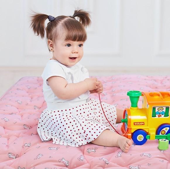 SpringSpirit Thicker Padded Baby Play Mat Playpen Mat - Large Soft Non-slip Kids Christmas Gifts Floor Crawling Tummy Time Foldable Portable Lightweight Indoor Outdoor Activity Mat, Pink Unicorn, Outdoorfun #TiktokshopStockUp