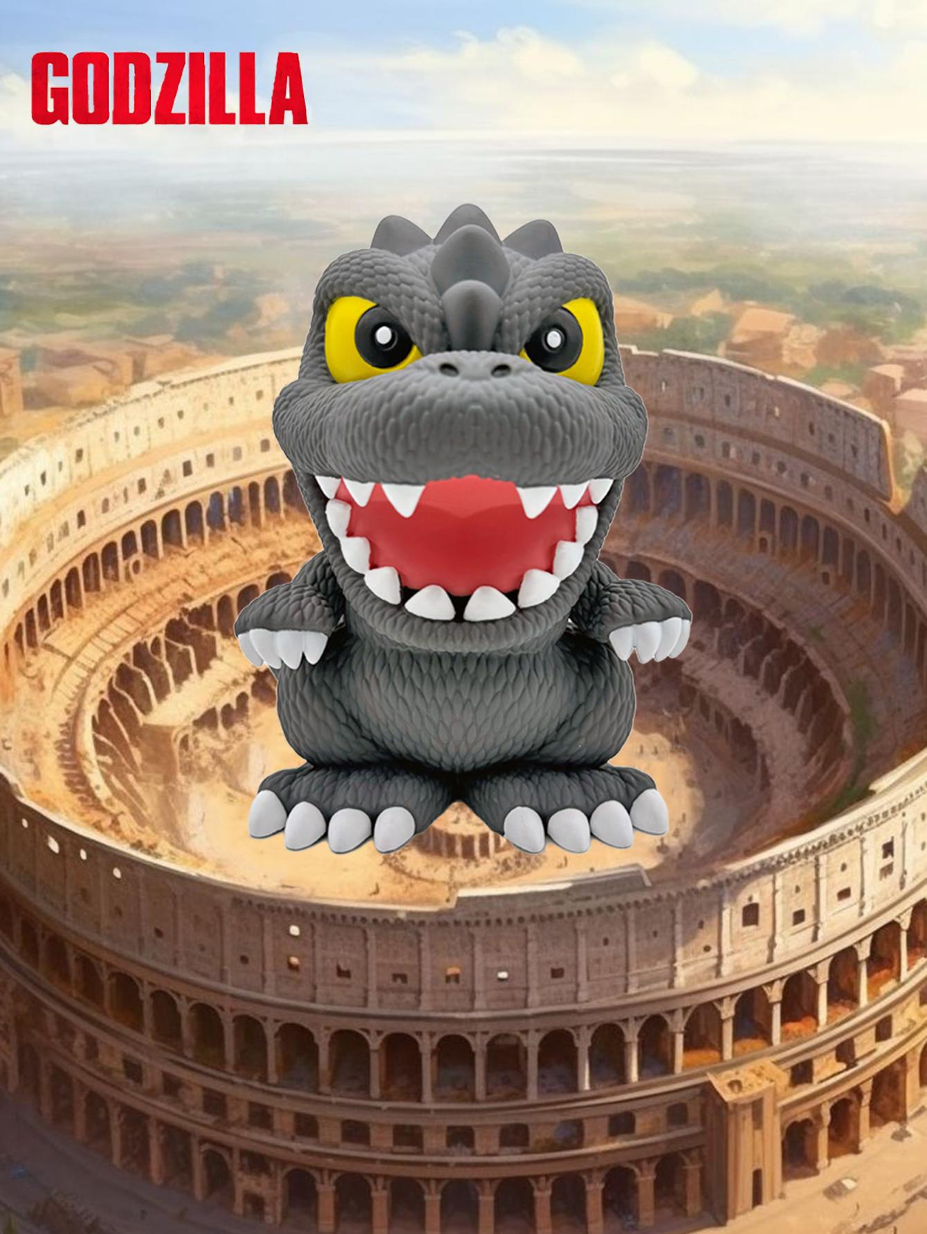 L-1PC Godzilla Official License Godzilla Piggy Bank Unique Money Saving Box Coin Bank Savings Bank Movie Merch for Home Desktop Decoration Gifts for Fans Birthday Christmas